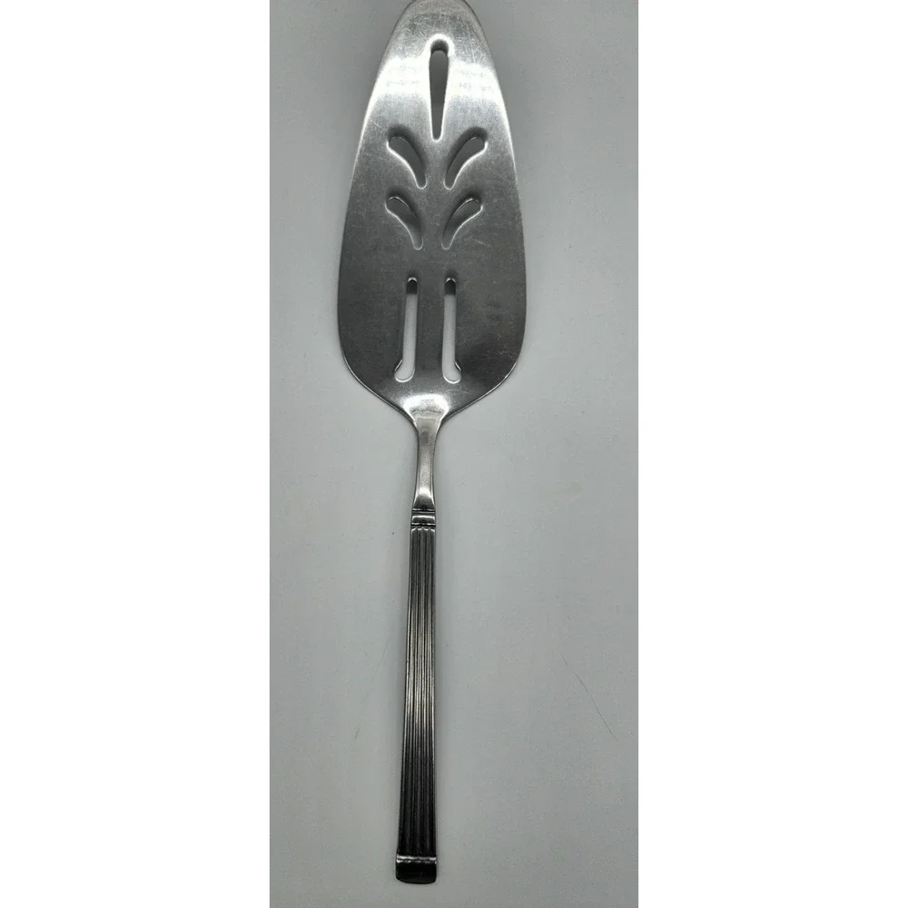 Vintage Stainless Korea Slotted Serving Spatula Pie‎ Cake Server Utensil
